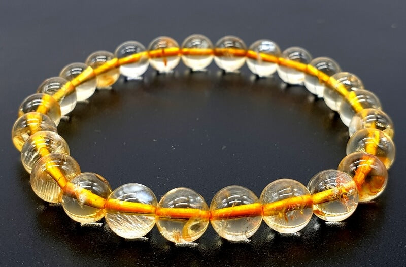 Bracelet Citrine Naturelle 8 mm