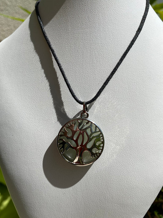 Pendentif Arbre de Vie en Amazonite du Brésil