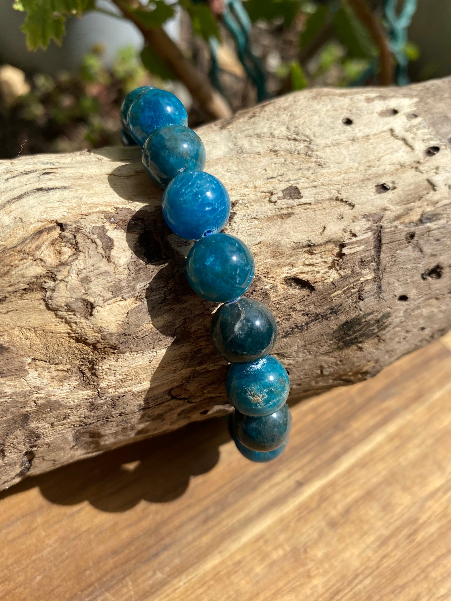 Bracelet Apatite Bleue 10 mm