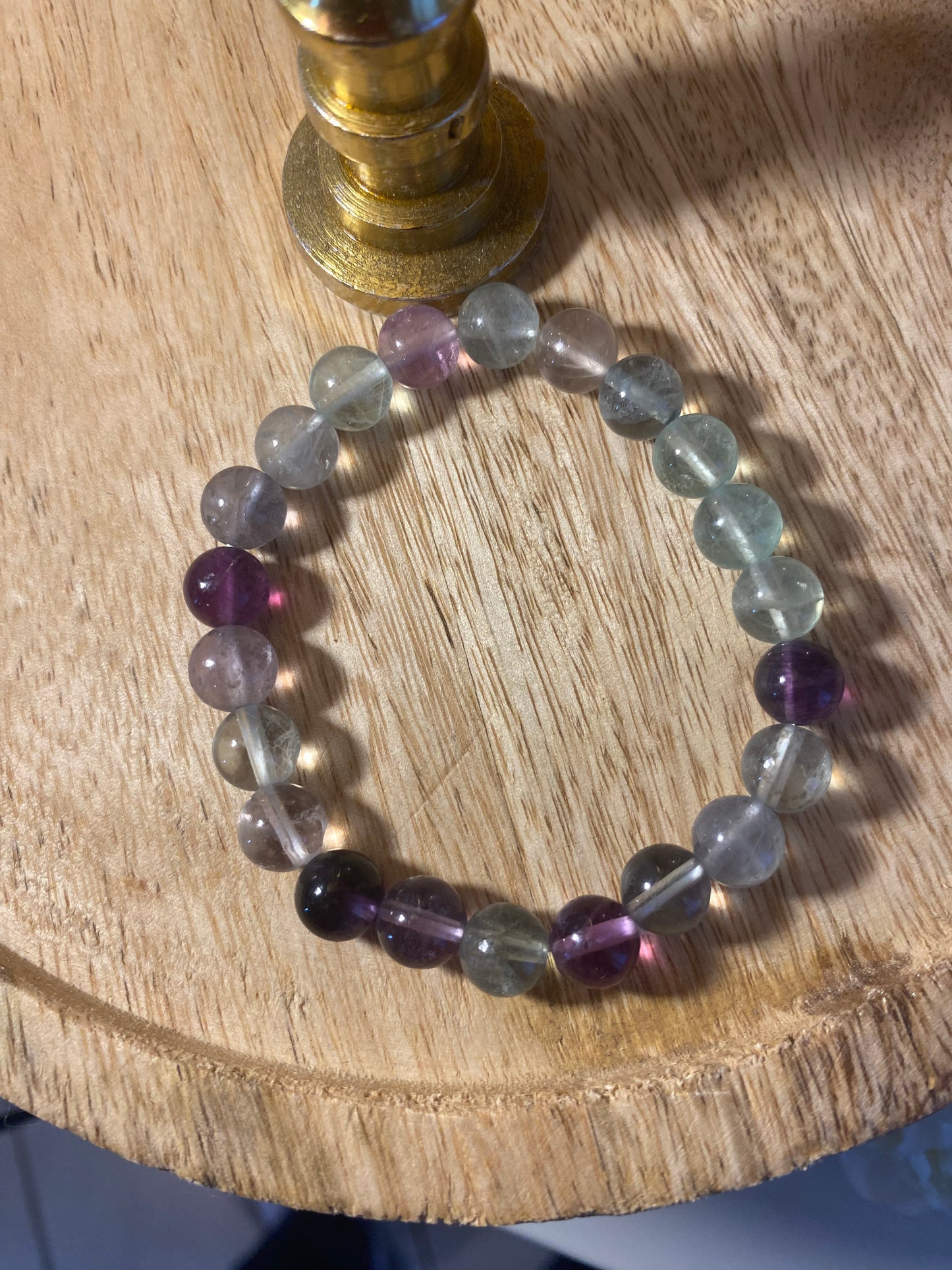 Bracelet Fluorite Multicolor 8 mm