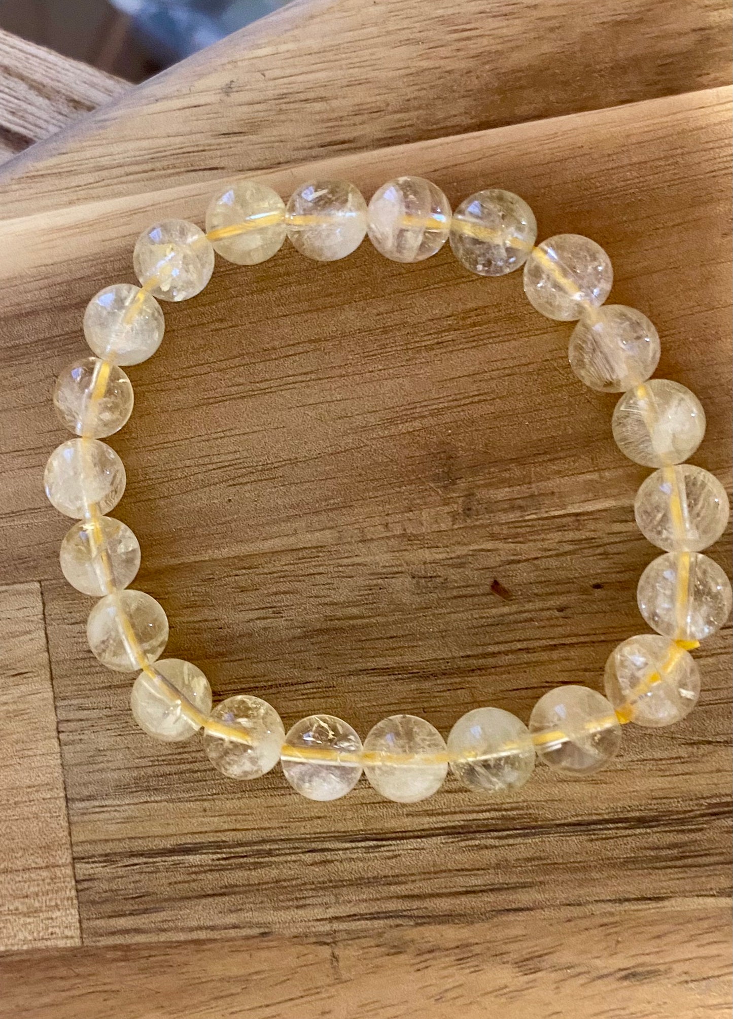 Bracelet Citrine Naturelle 8 mm