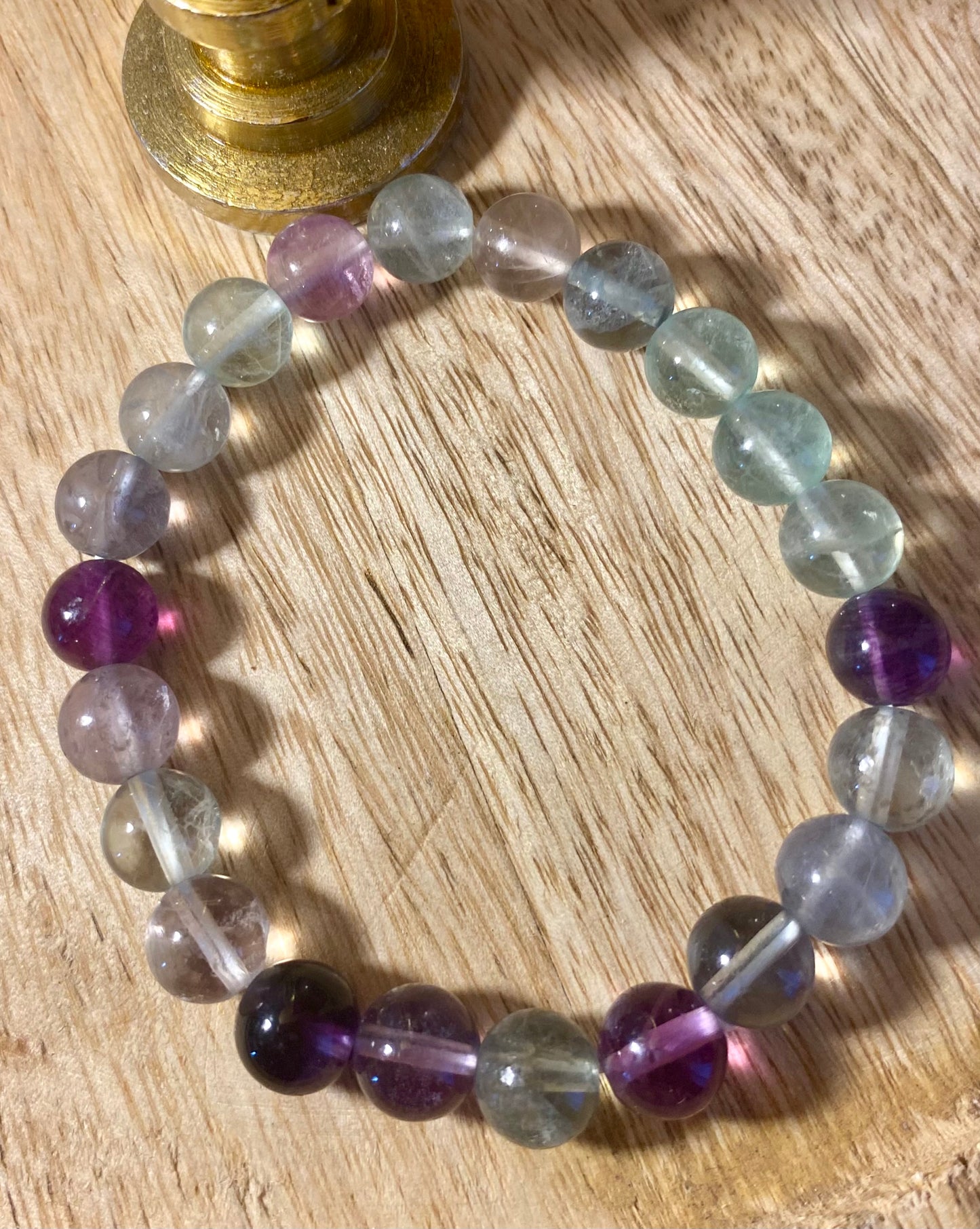 Bracelet Fluorite Multicolor 8 mm