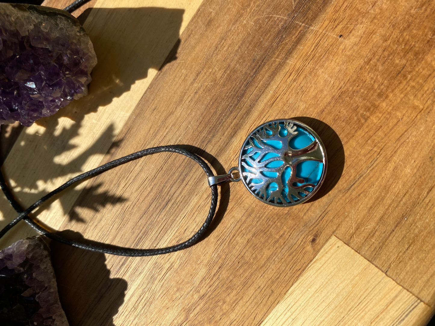 Pendentif Arbre de Vie en Turquoise Sinkiang