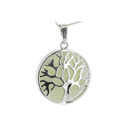 Pendentif Arbre de Vie en Jade de Chine avec cordon