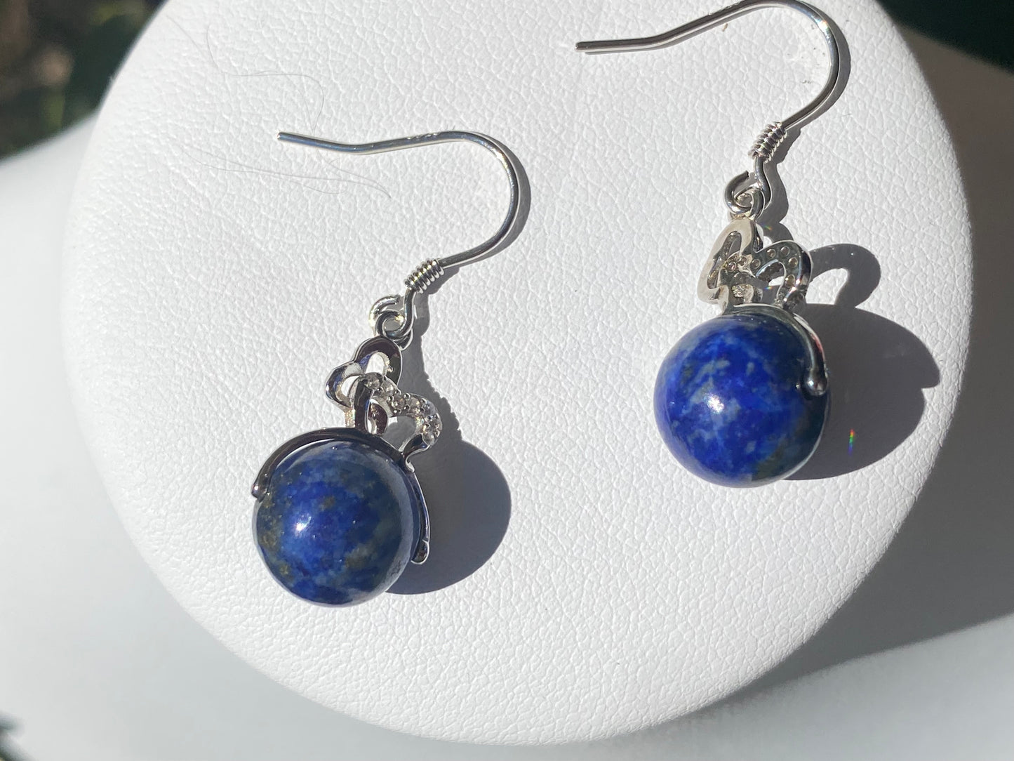 Boucles d'oreille argent 0.925 en LAPIS LAZULI