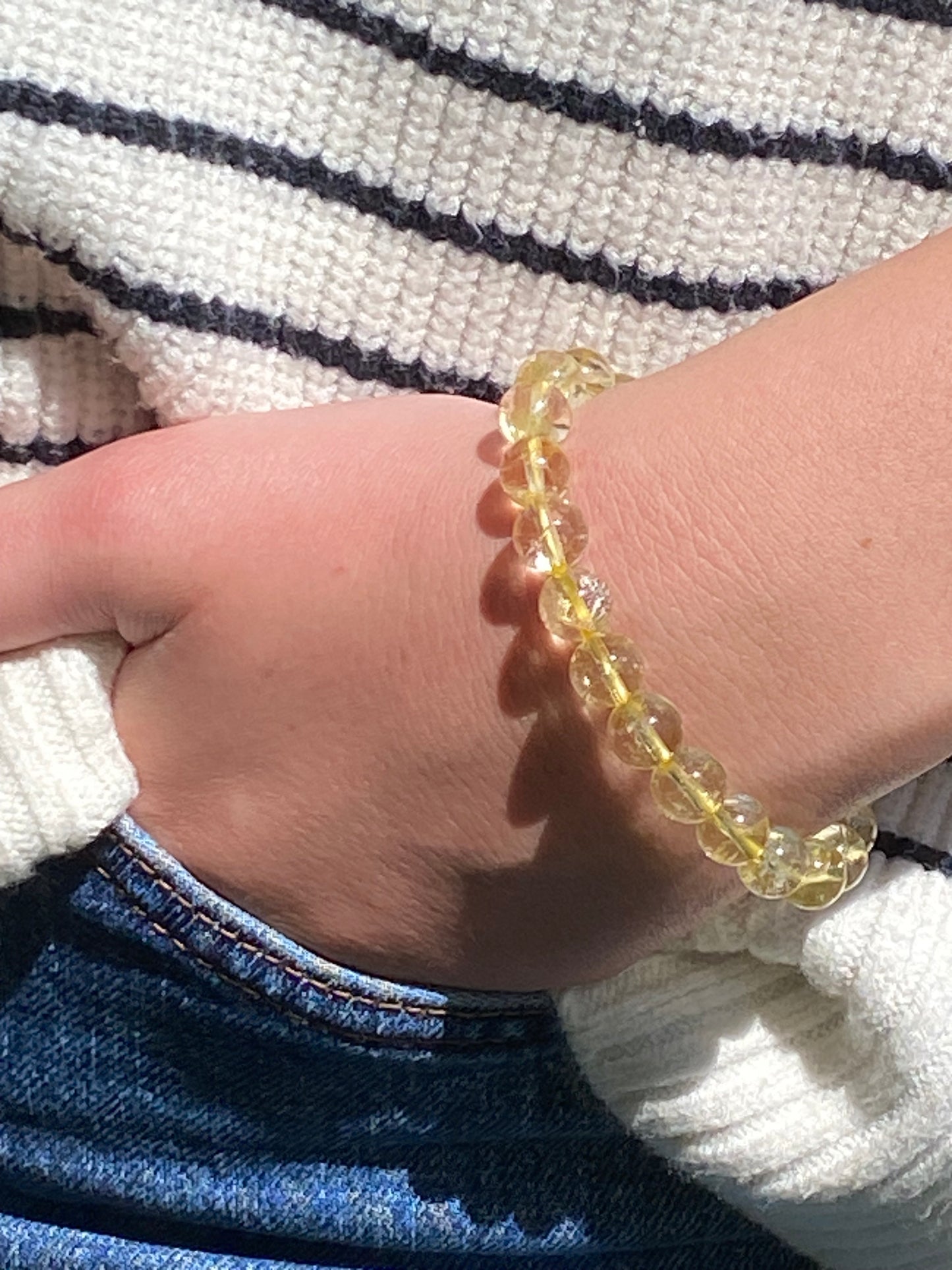 Bracelet en CITRINE 8 mm