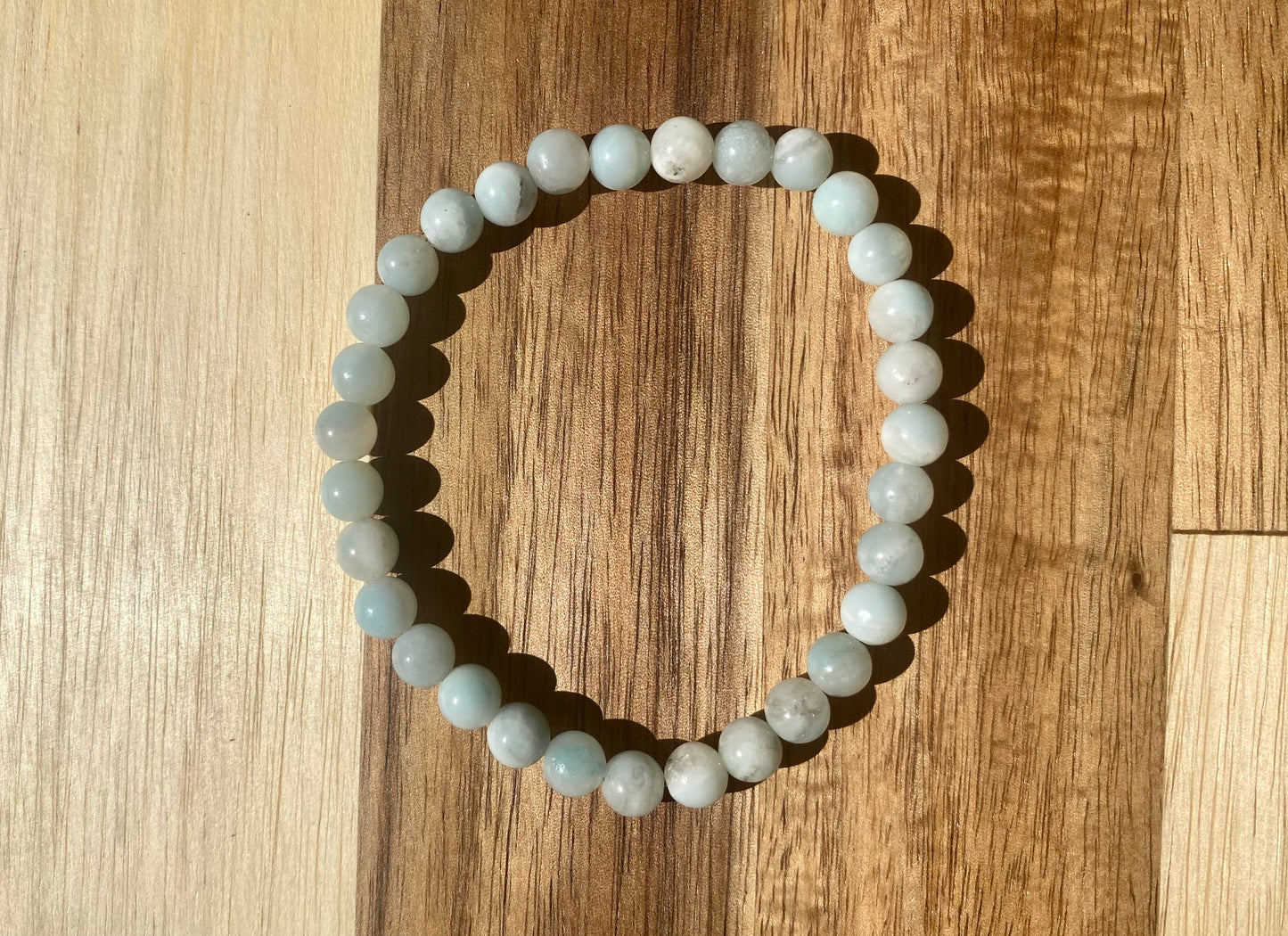 Bracelet en pierre naturelle d'Amazonite 6 mm